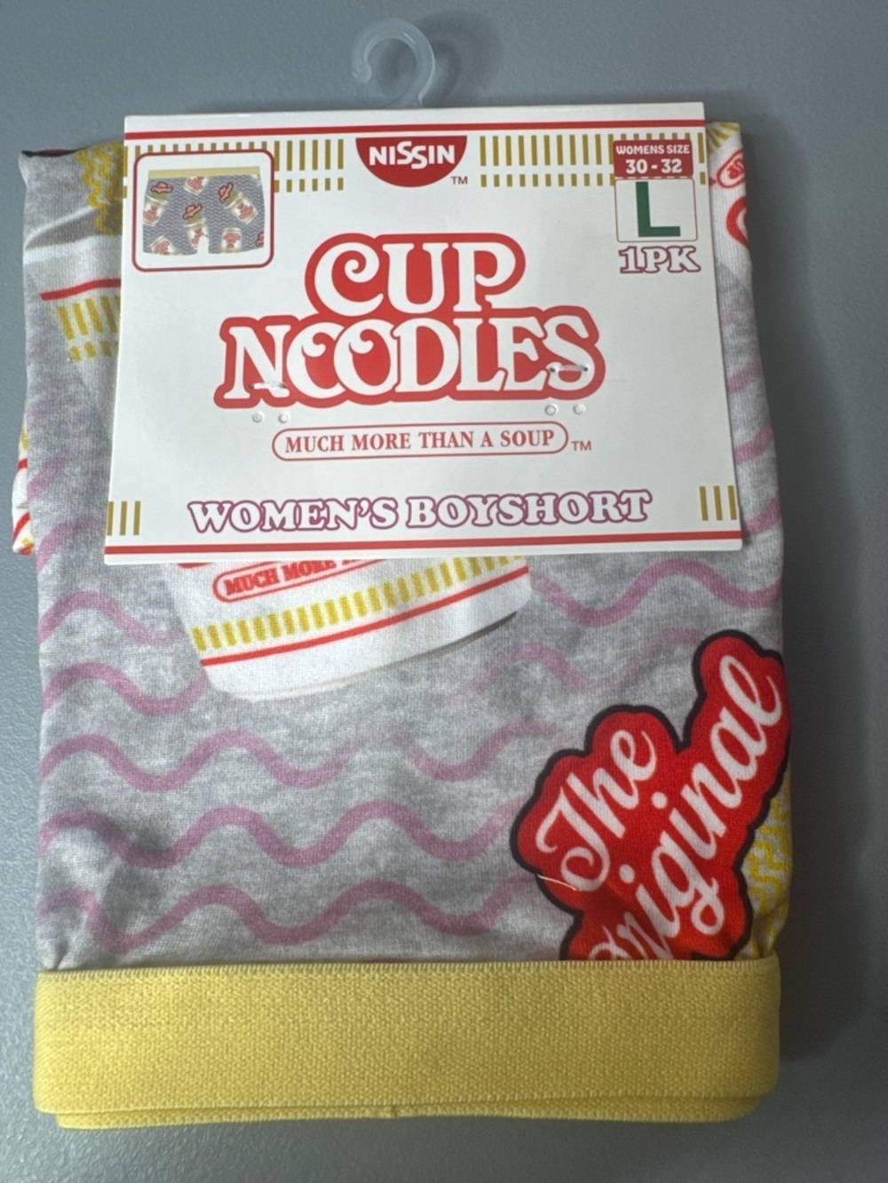 Nissin Cup Noodles hot soup logo Graphic novelty boyshorts soup lover the origin